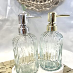 Dispenser acanalado capuchón plateado