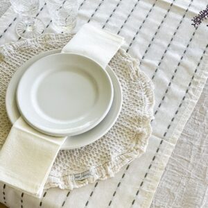 Individual nido de abeja con volado 38x38 (natural)